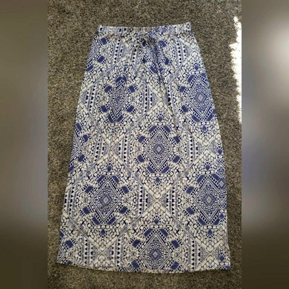 Cynthia Rowley| Flowy Western Pattern Maxi Skirt - Picture 1 of 5